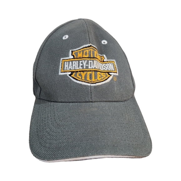 Other - Harley Davidson Gray Embroidered Baseball Cap Hat Unisex One Size